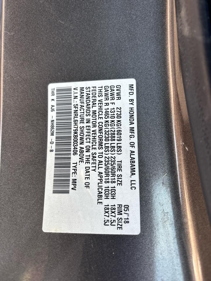 Honda Odyssey EX-L 2019
