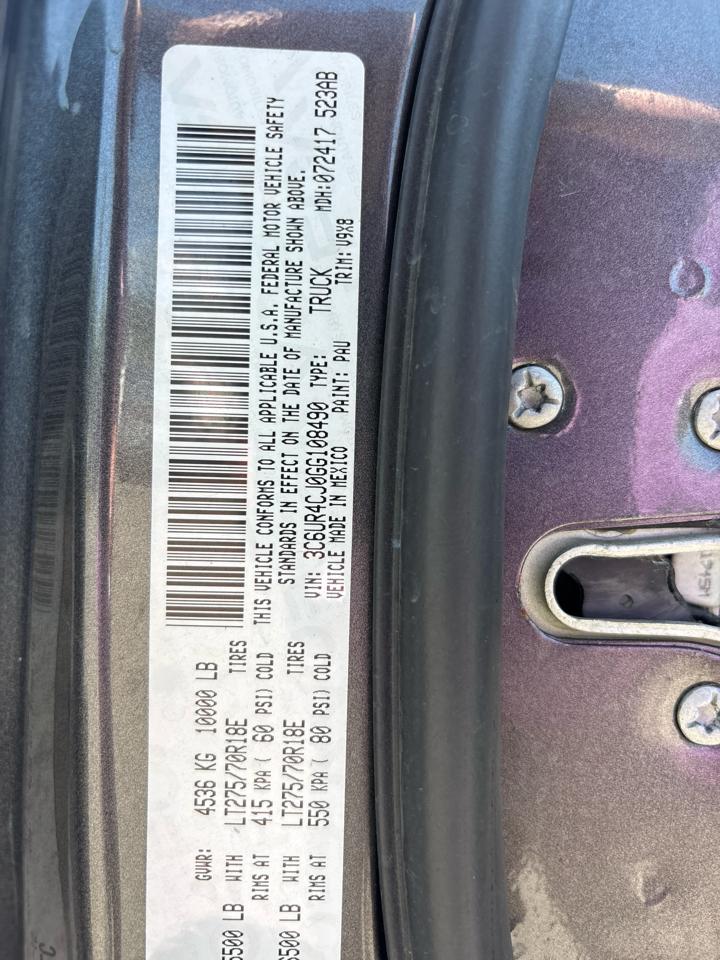 RAM 2500 Tradesman Crew Cab SWB 2WD 2016