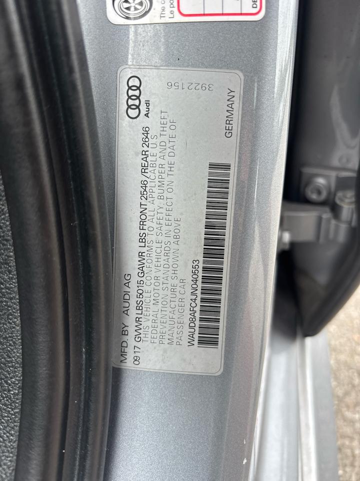 Audi A6 2.0T Premium Plus 2018