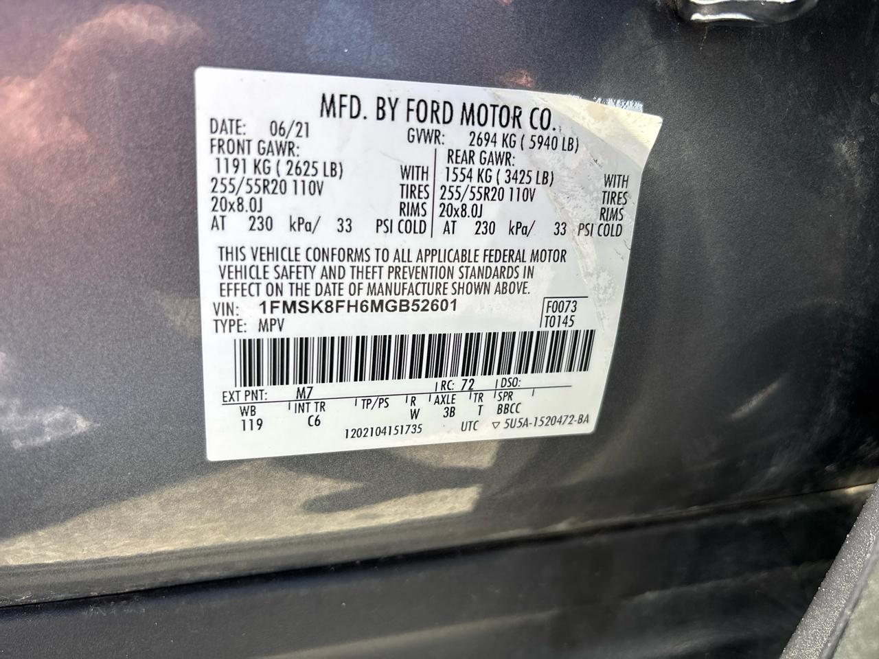 Ford Explorer Limited AWD 2021
