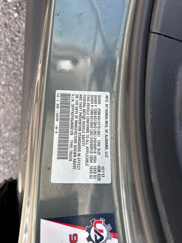 Honda Ridgeline RTL-T 2018