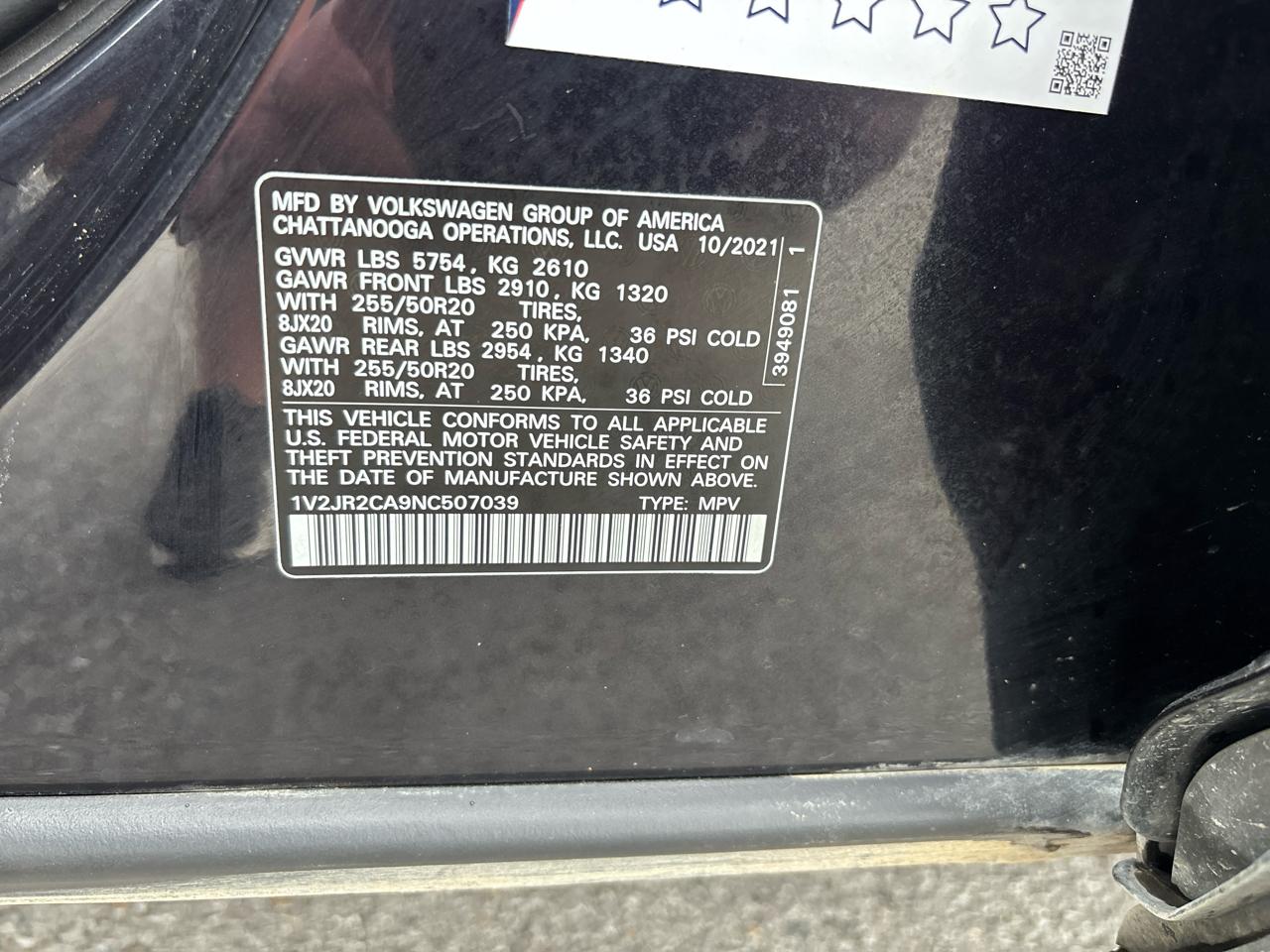 Volkswagen Atlas V6 SE w/Technology 2022