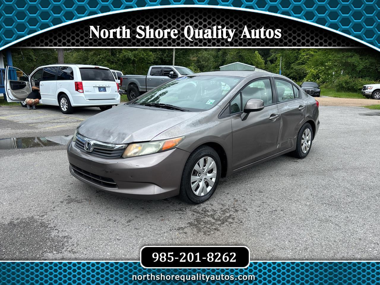 2012 Honda Civic LX Sedan 5-Speed AT