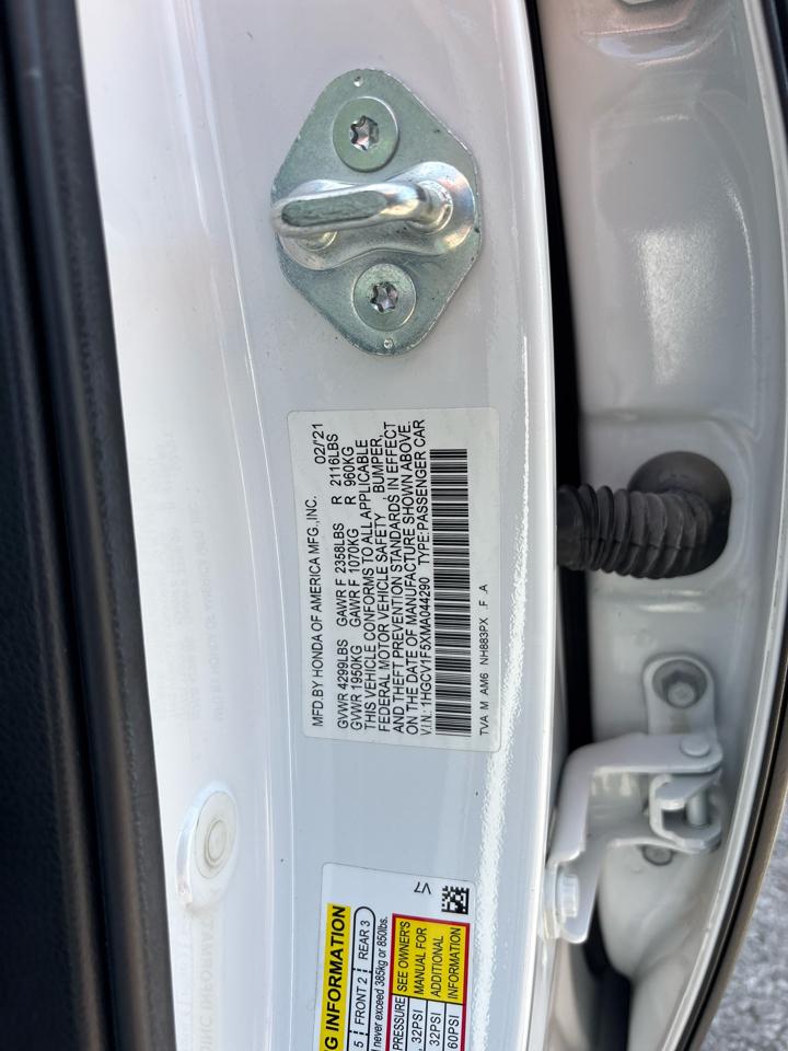 Honda Accord EX-L 2021