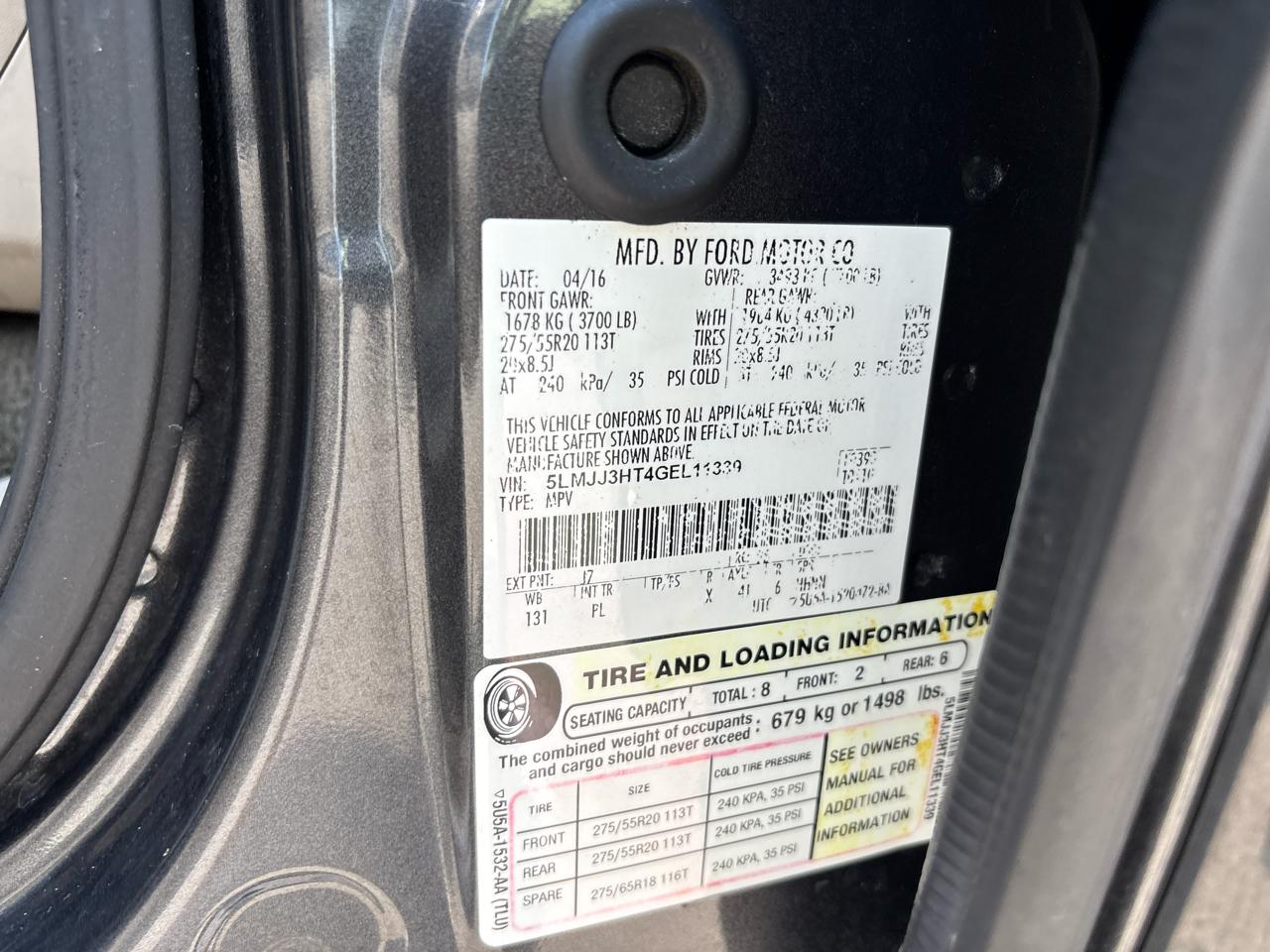 Lincoln Navigator L Select 2WD 2016