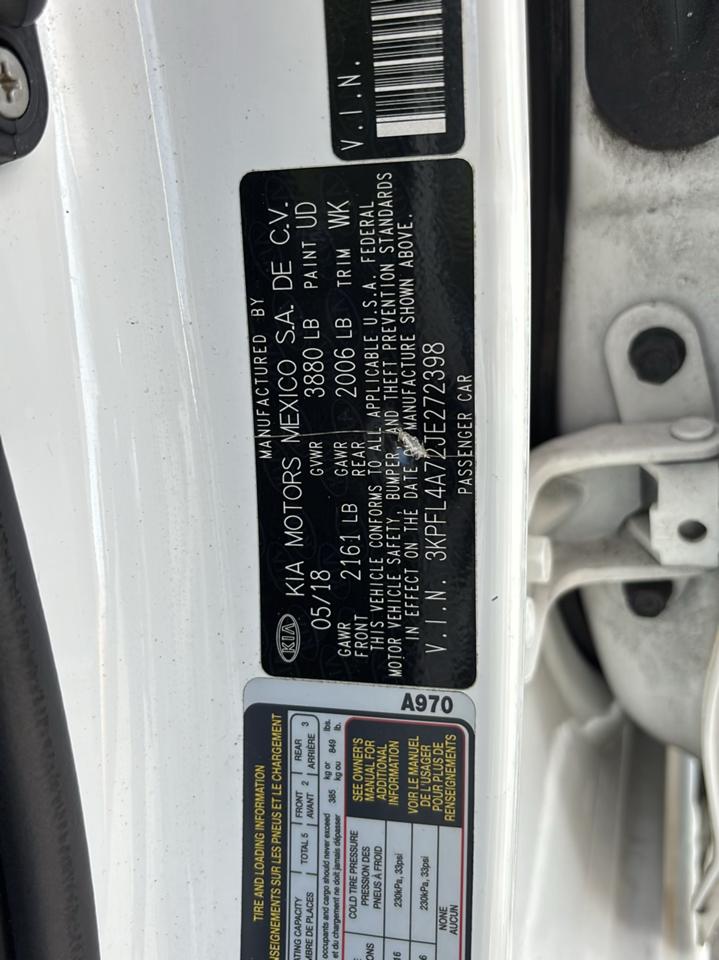 Kia Forte S Auto 2018