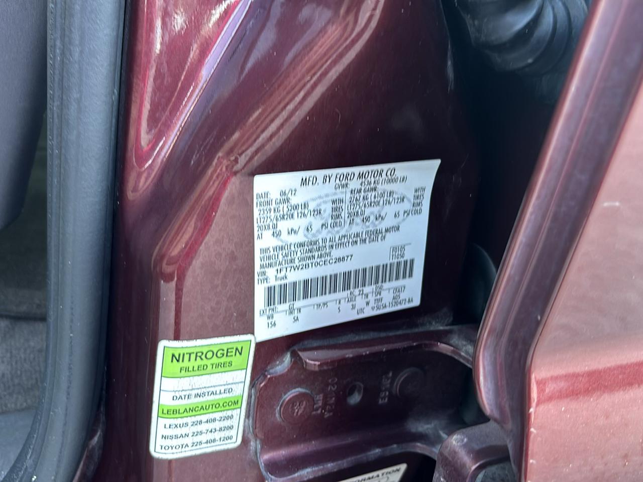 Ford F-250 SD Lariat Crew Cab 4WD 2012