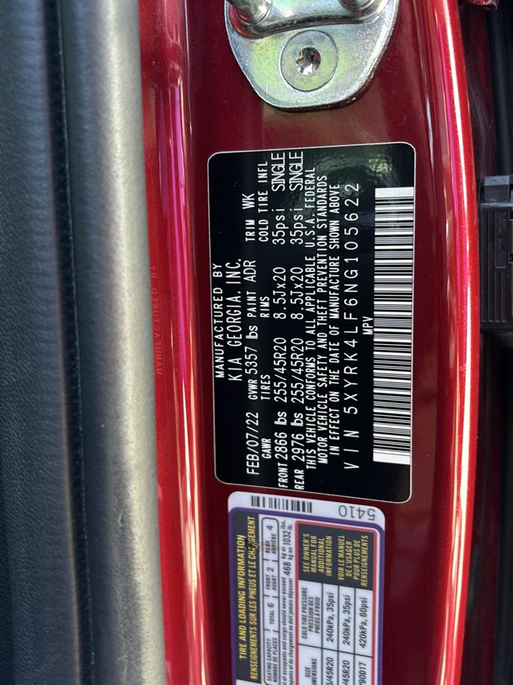 Kia Sorento SX 2022