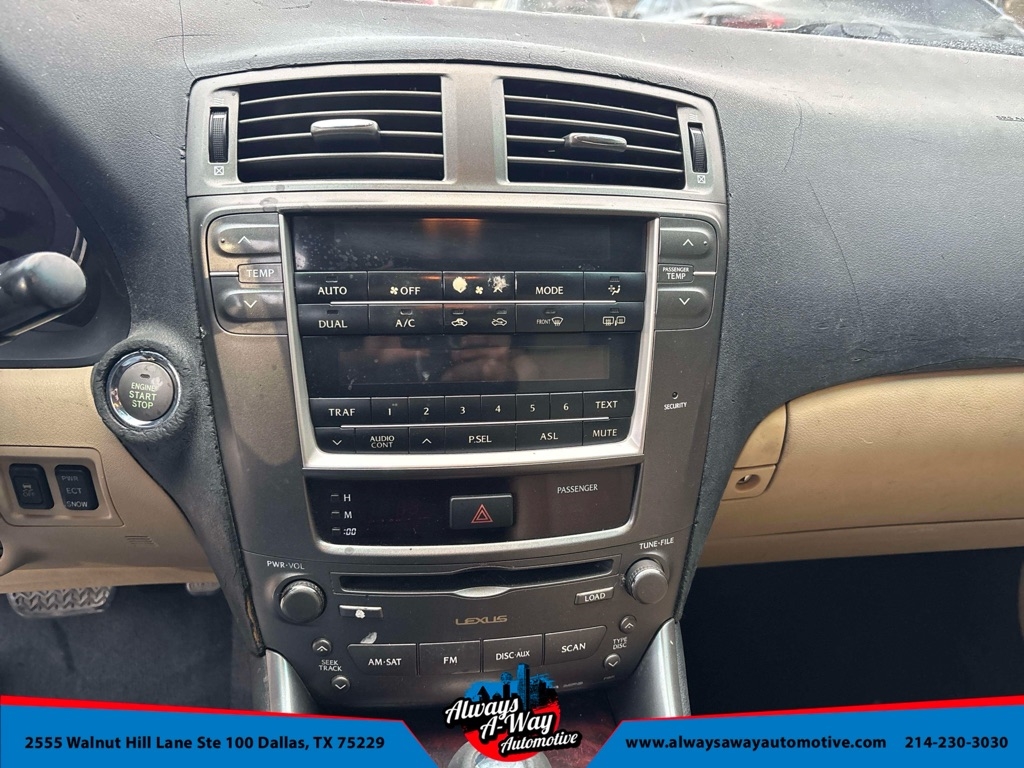 Lexus IS IS 250 6-Speed Manual 2008