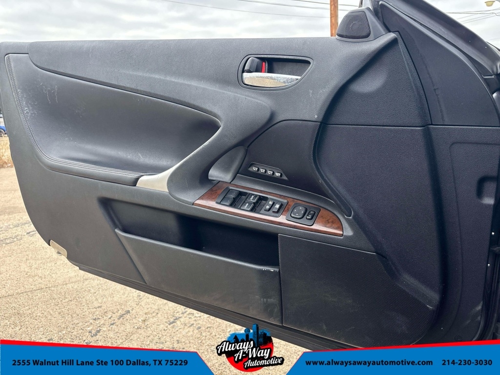 Lexus IS C 250 Manual 2012