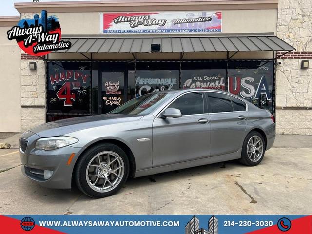 Gray 2012 BMW 5 Series Sedan Rear-Wheel Drive Automatic