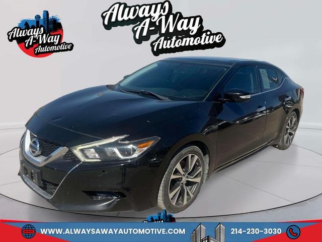 Black 2017 Nissan Maxima Sedan Front-Wheel Drive Continuously Variable Transmission