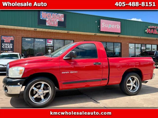 Red 2007 Dodge RAM 1500 Pickup Truck
