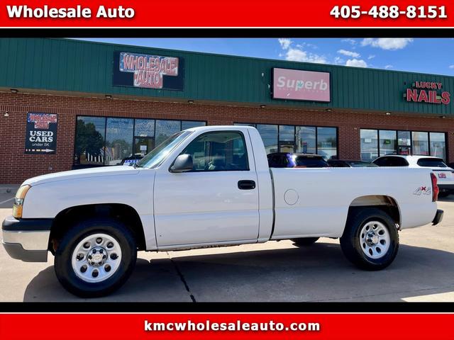 White 2005 Chevrolet Silverado 1500 Pickup Truck Four-Wheel Drive Automatic
