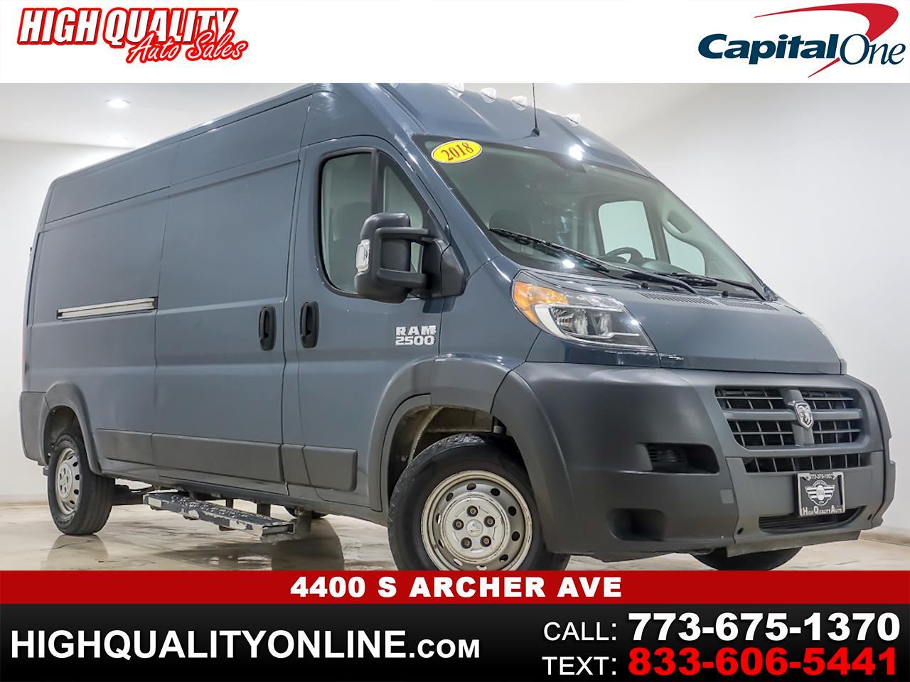 Used 2018 RAM Promaster 2500 High Roof Tradesman 159in. WB for Sale in
