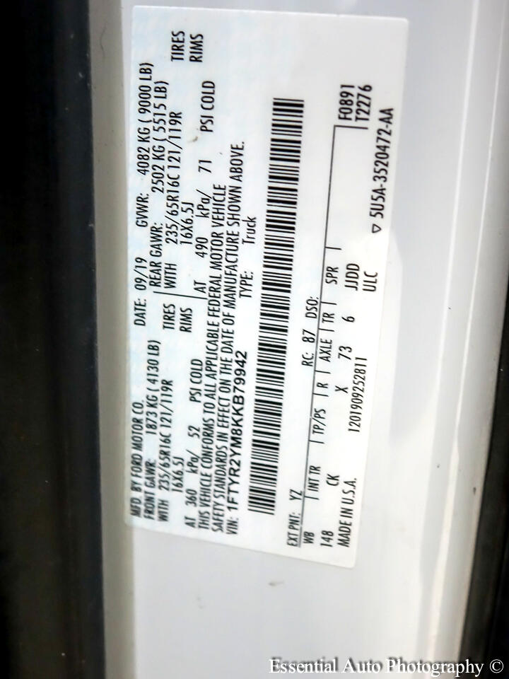 Ford Transit 250 Van Low Roof w/Sliding Pass. 148-in. WB 2019 Ford Transit 250 Van Low Roof w/Sliding Pass. 148-in. WB 2019