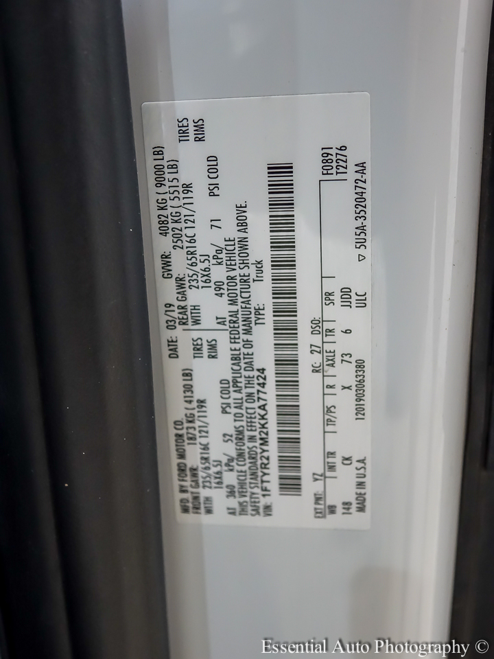 Ford Transit 250 Van Low Roof w/Sliding Pass. 148-in. WB 2019 Ford Transit 250 Van Low Roof w/Sliding Pass. 148-in. WB 2019