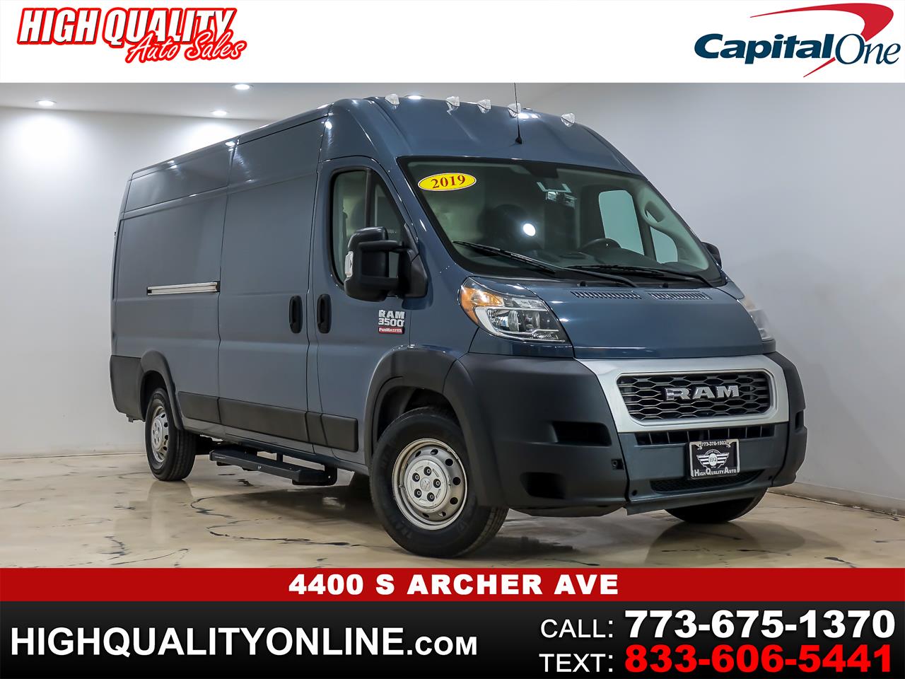 2019 RAM Promaster 3500 High Roof w/Extended Length