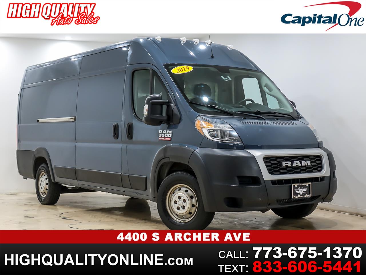 2019 RAM Promaster 3500 High Roof w/Extended Length