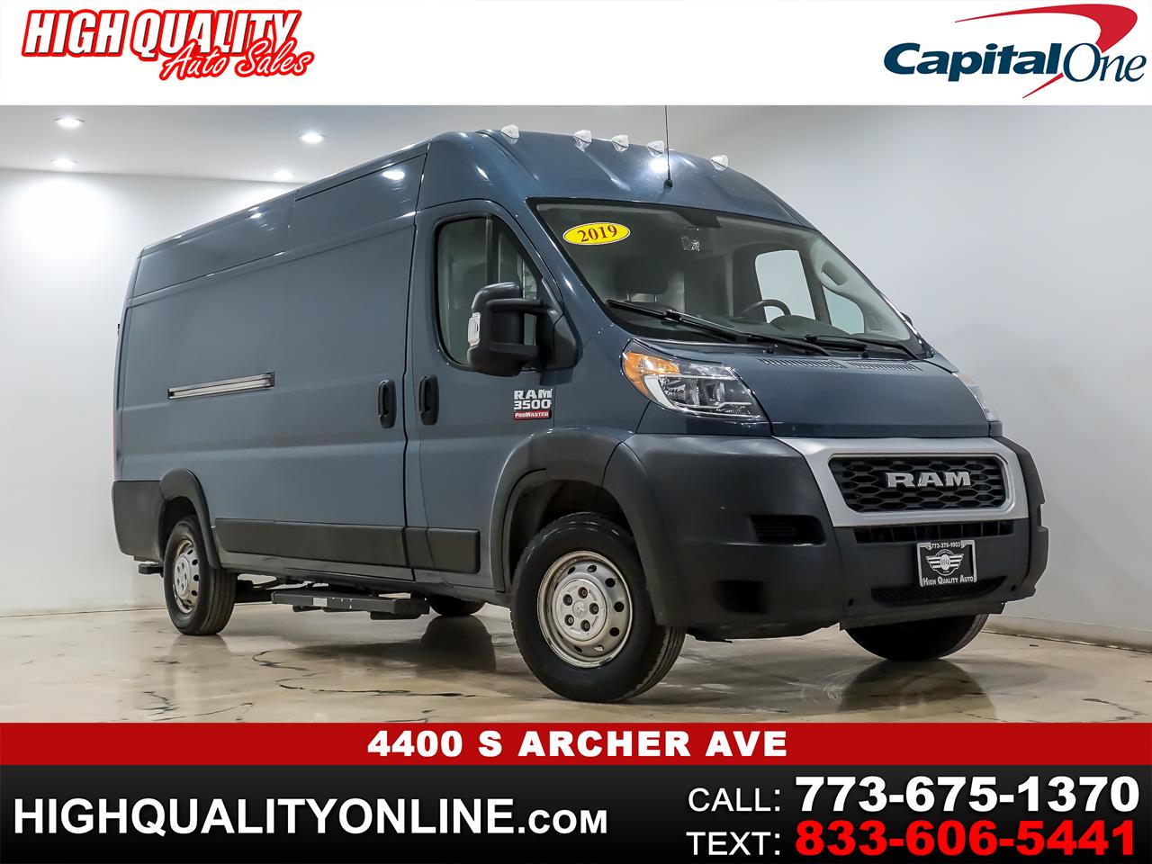 2019 RAM Promaster 3500 High Roof w/Extended Length