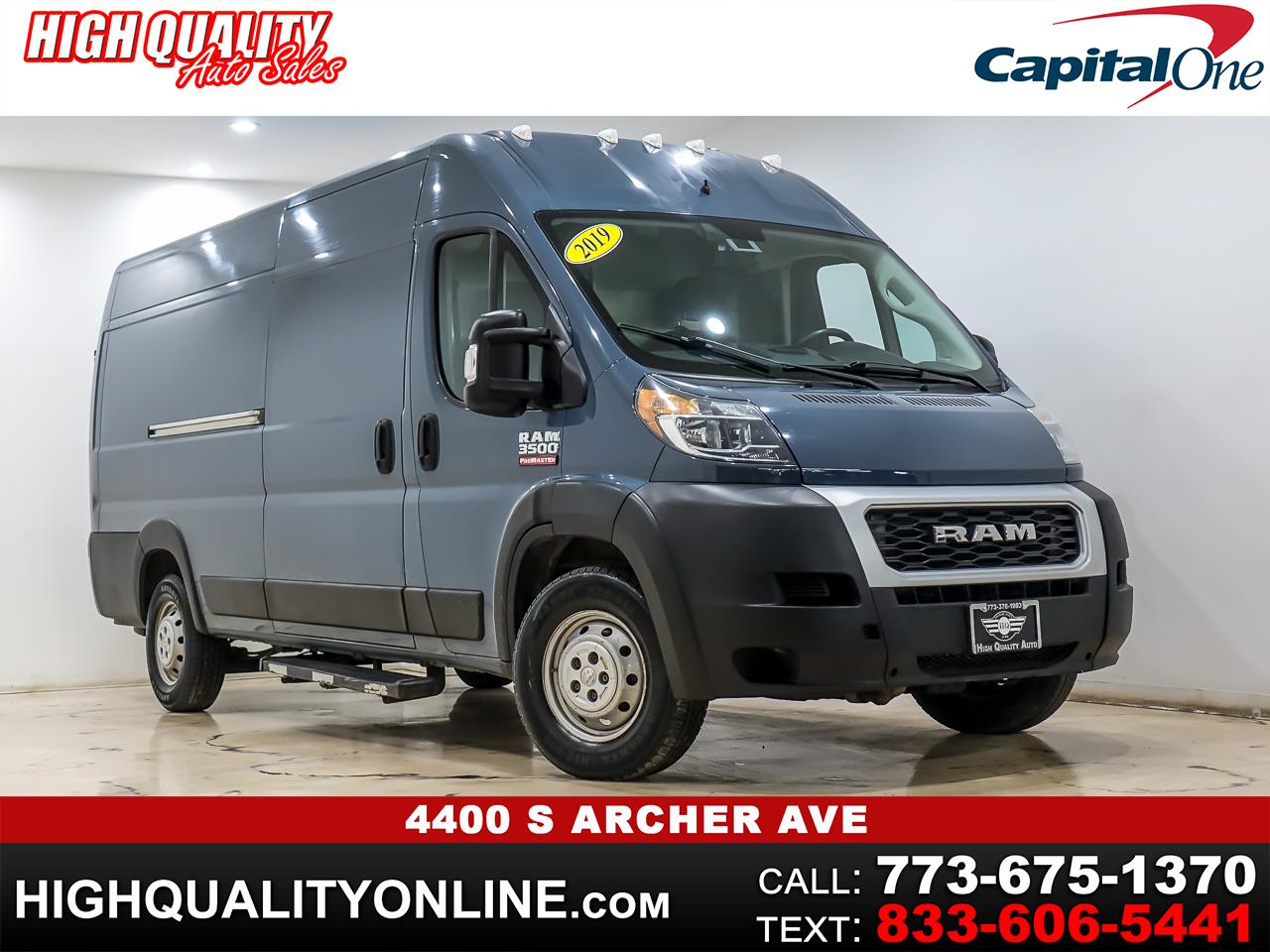 2019 RAM Promaster 3500 High Roof w/Extended Length