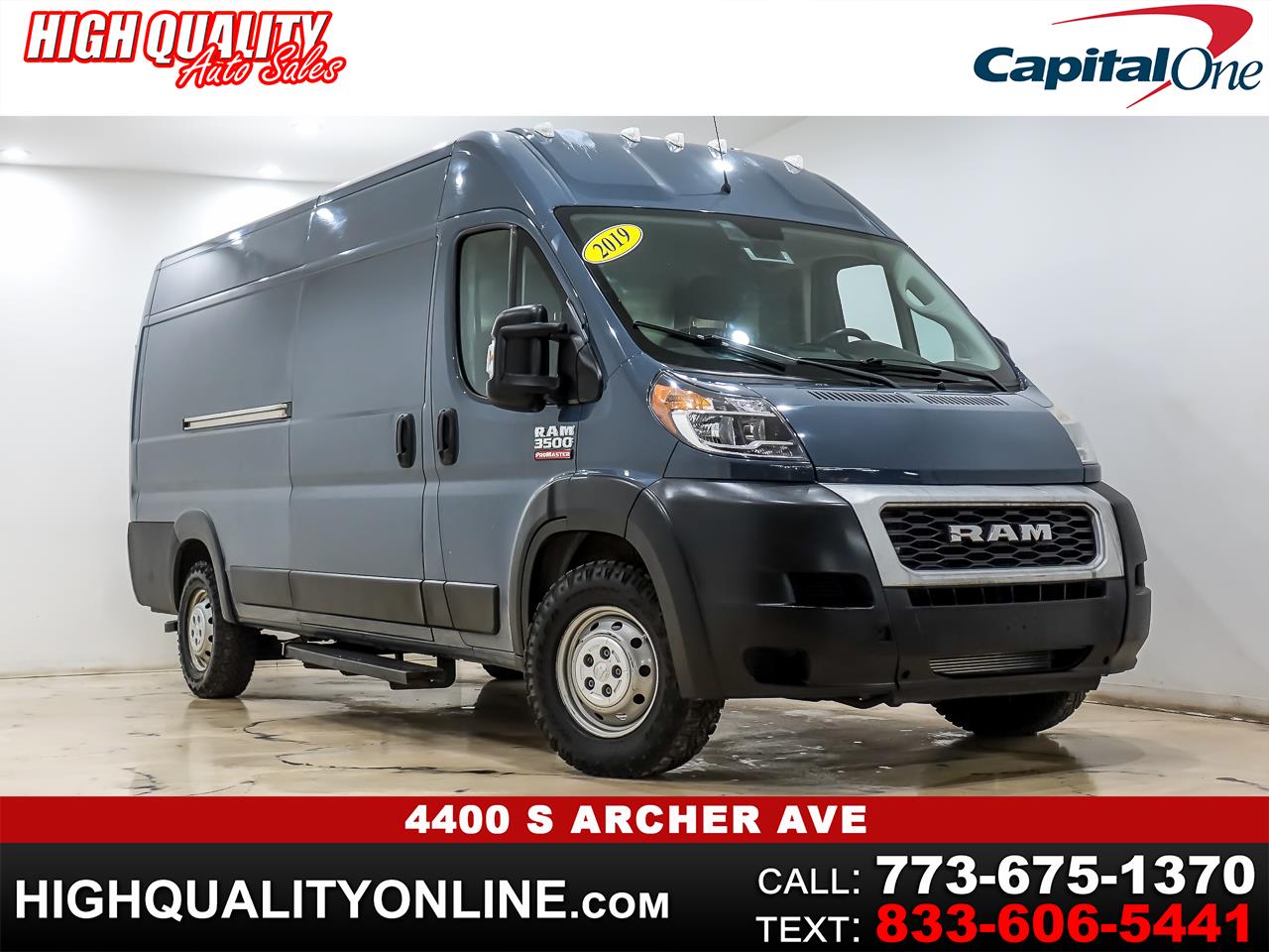 2019 RAM Promaster 3500 High Roof w/Extended Length