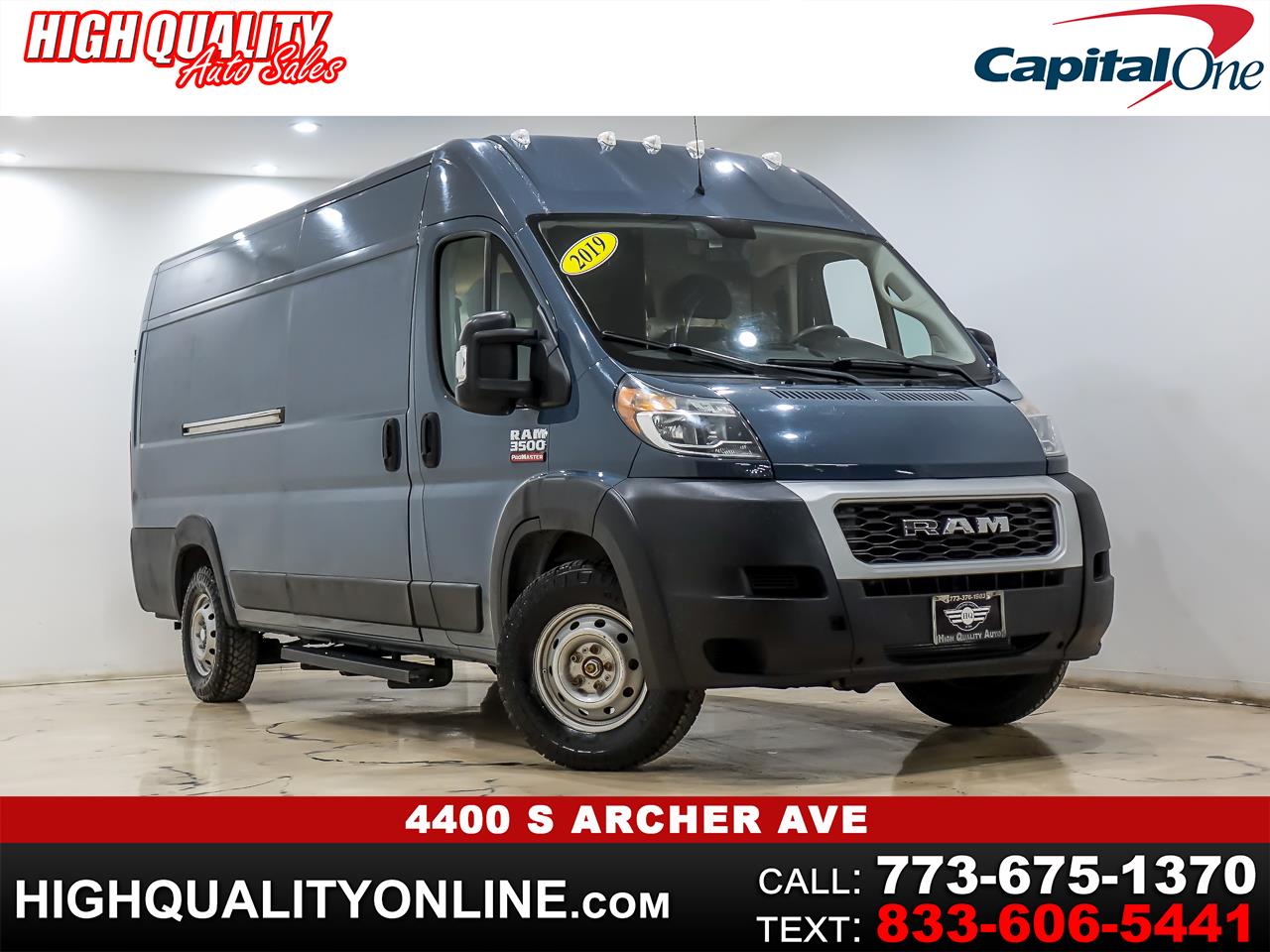 2019 RAM Promaster 3500 High Roof w/Extended Length
