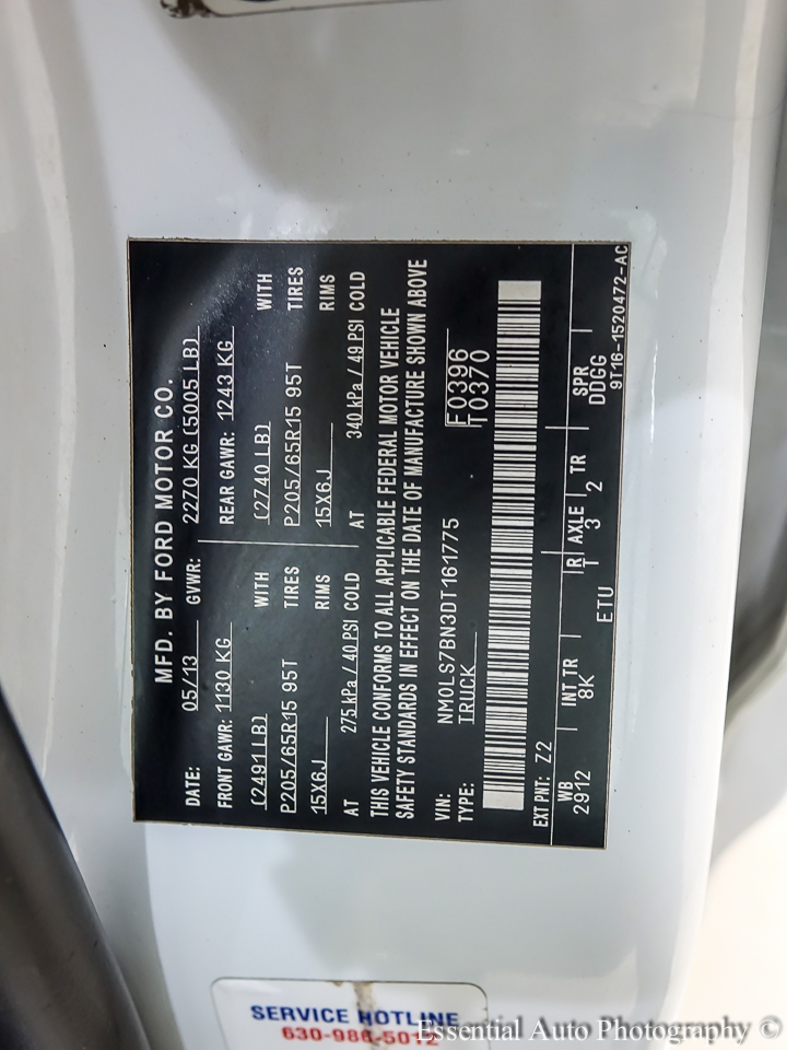 Ford Transit Connect XLT with Rear Door Glass 2013