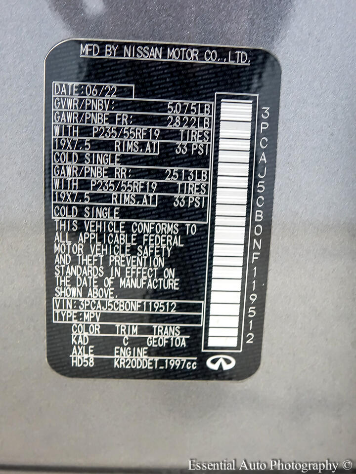 Infiniti QX50 ESSENTIAL AWD 2022