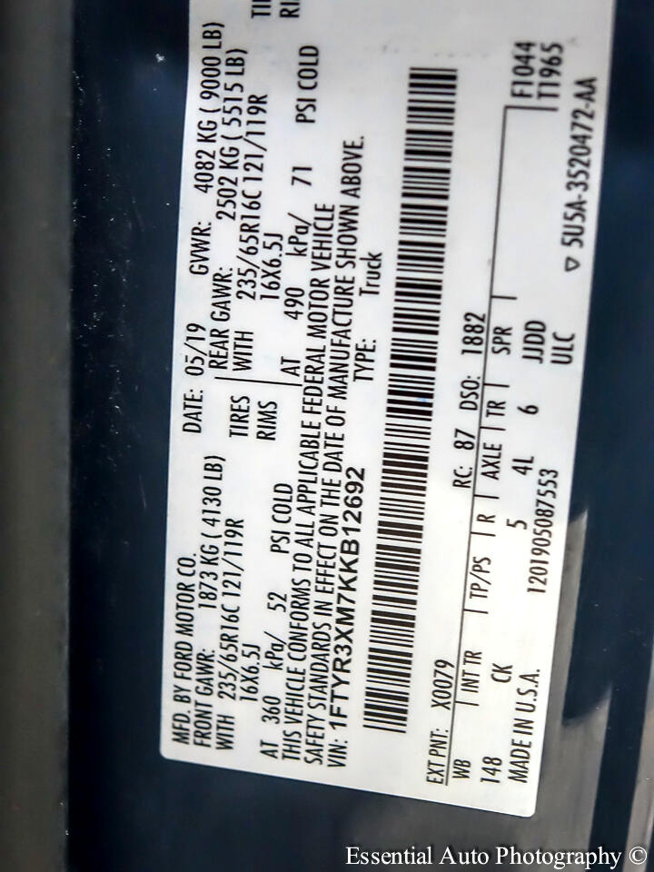 Ford Transit 250 Van High Roof w/Sliding Pass. 148-in. WB EL 2019