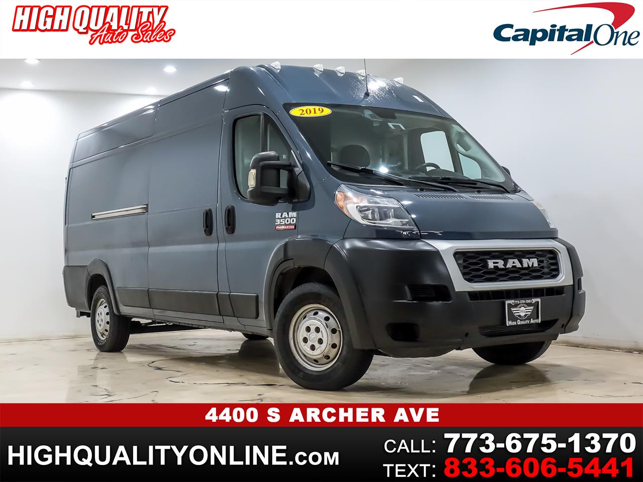 2019 RAM Promaster 3500 High Roof w/Extended Length