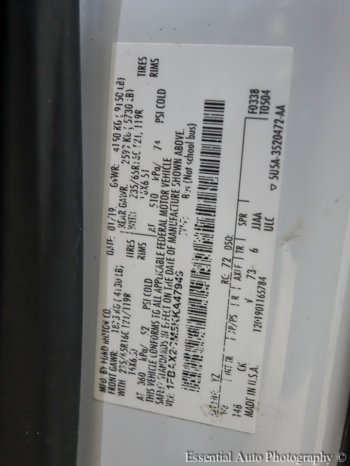 Ford Transit 350 Wagon Med. Roof XL w/Sliding Pass. 148-in. WB 2019