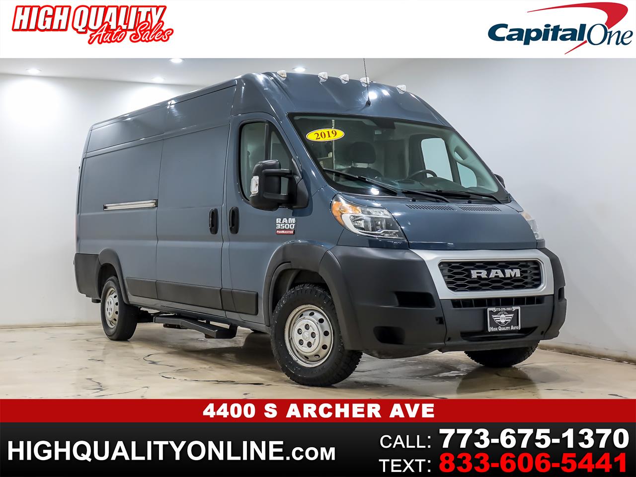 RAM Promaster 3500 High Roof w/Extended Length 2019