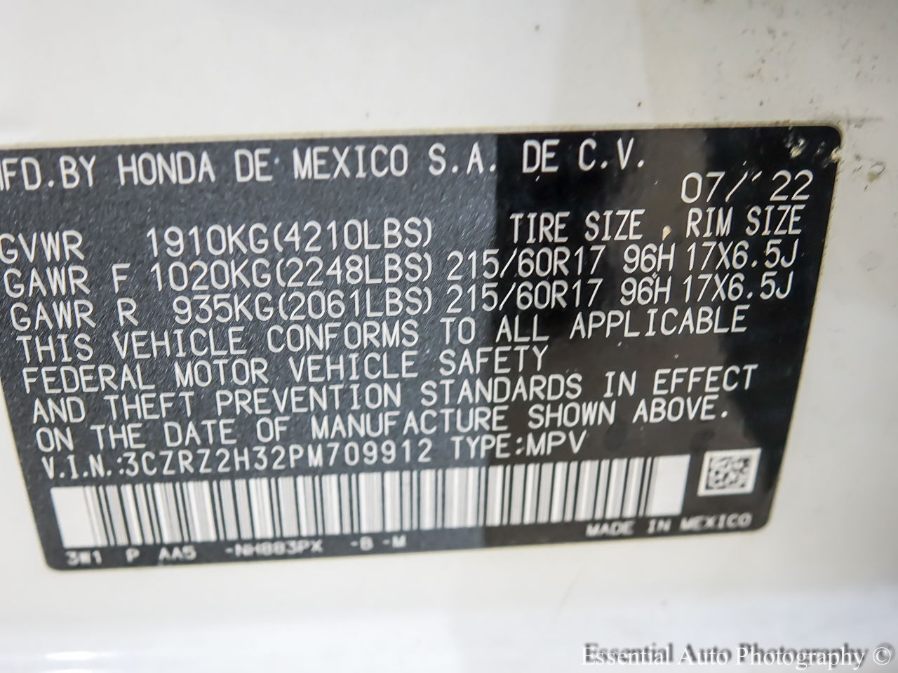 Honda HR-V LX AWD 2023