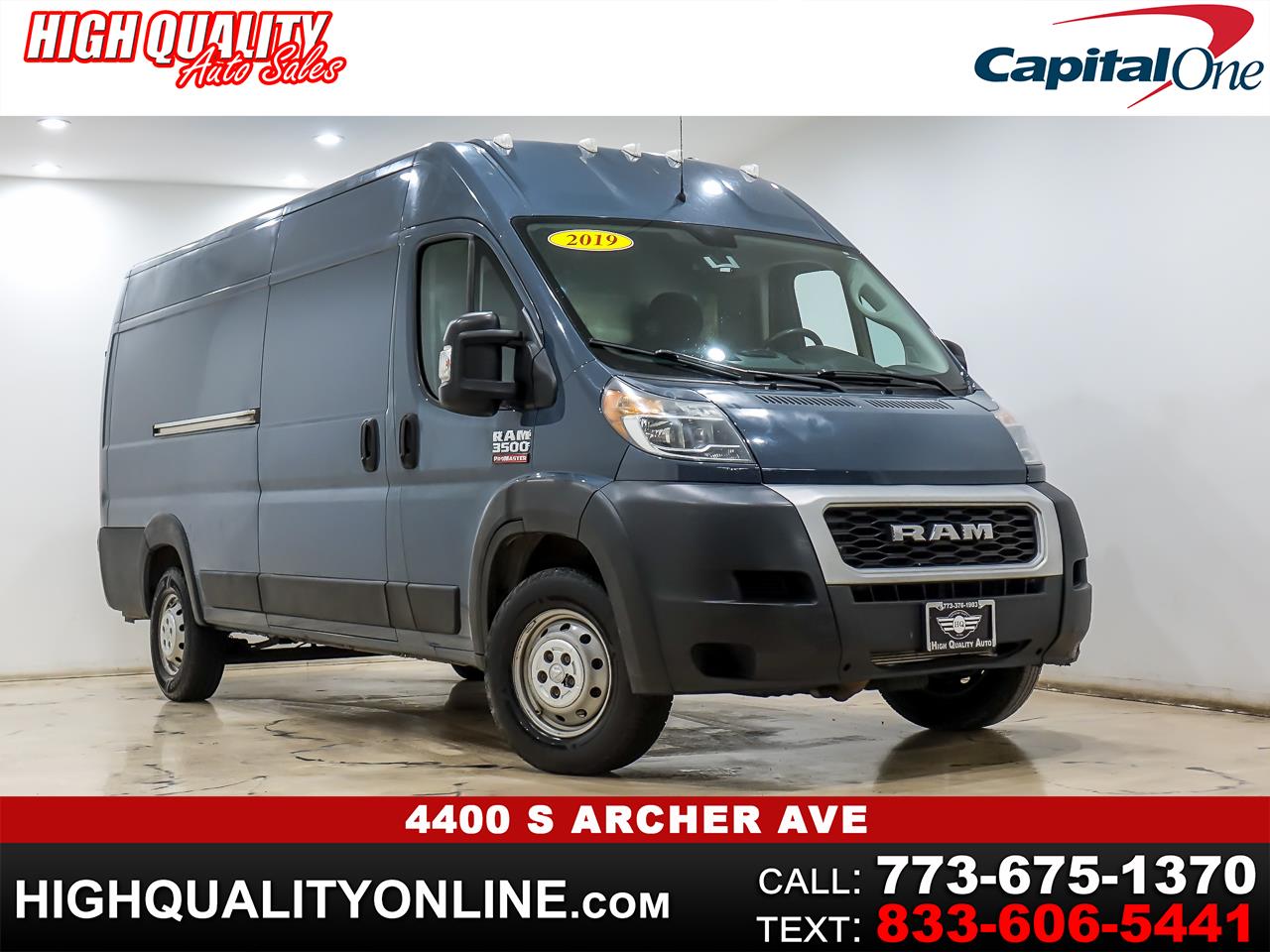 2019 RAM Promaster 3500 High Roof w/Extended Length