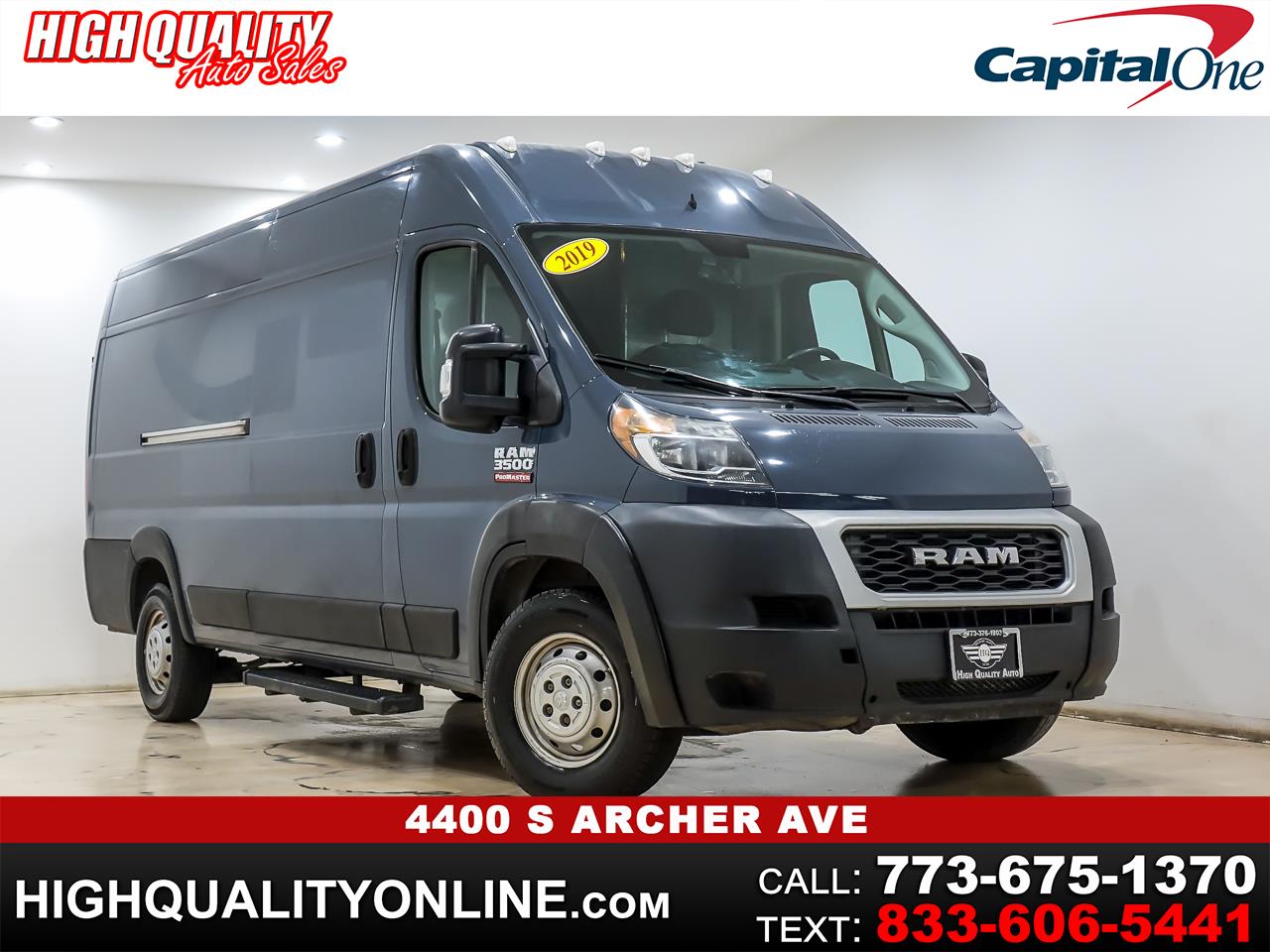 2019 RAM Promaster 3500 High Roof w/Extended Length