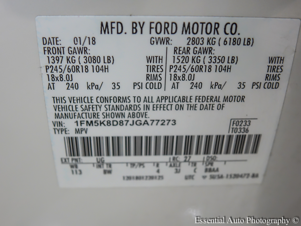 Ford Explorer XLT 4WD 2018