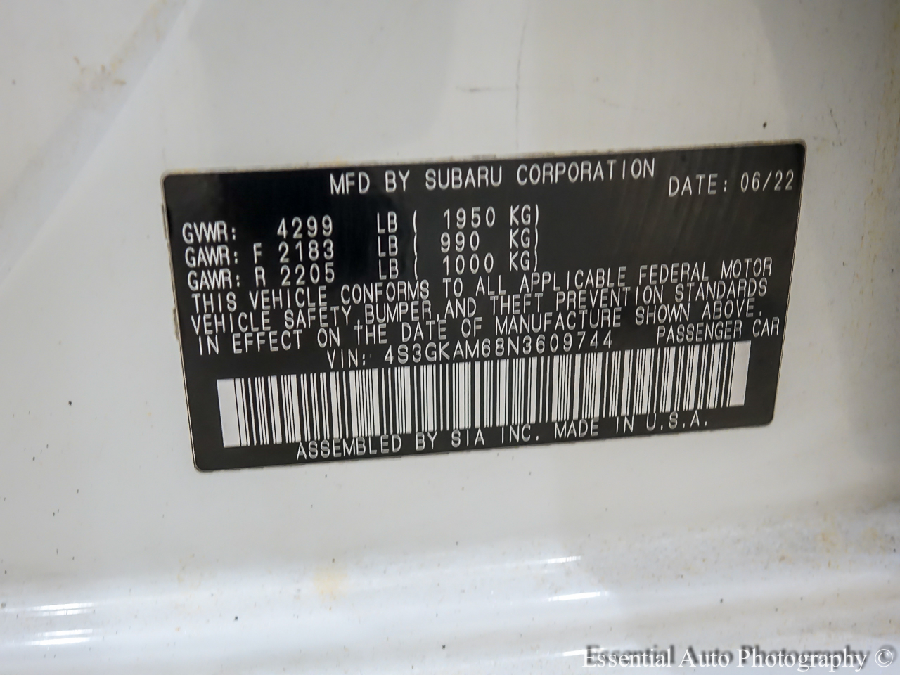 Subaru Impreza 2.0i Sport CVT 4-Door 2022