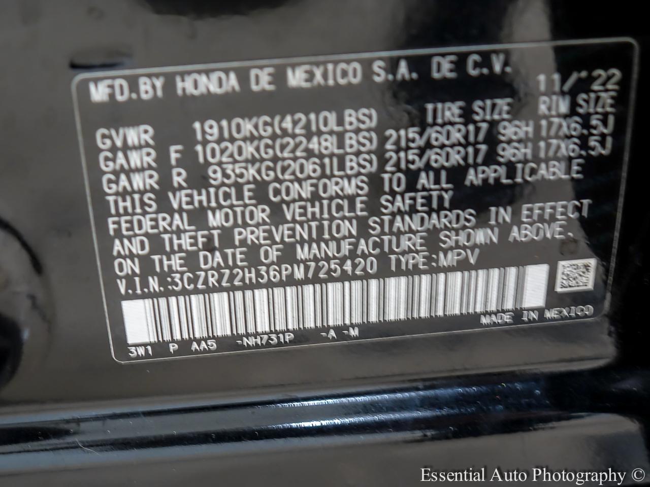 Honda HR-V LX AWD 2023