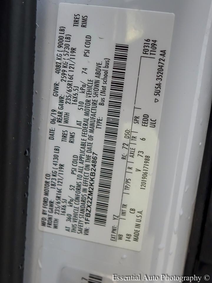 Ford Transit 350 Wagon Low Roof XLT 60/40 Pass. 148-in. WB 2019