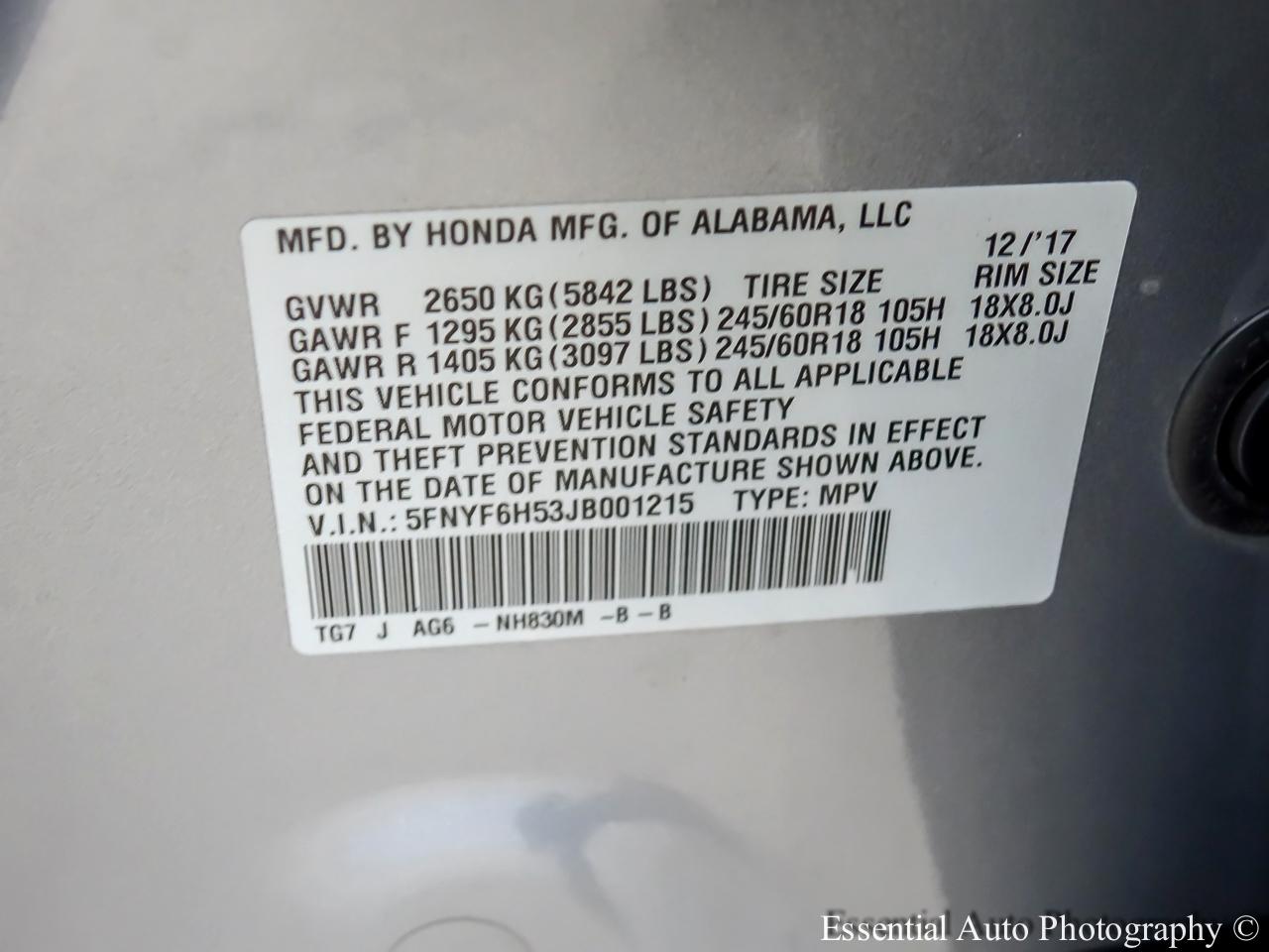 Honda Pilot EXL 4WD 2018