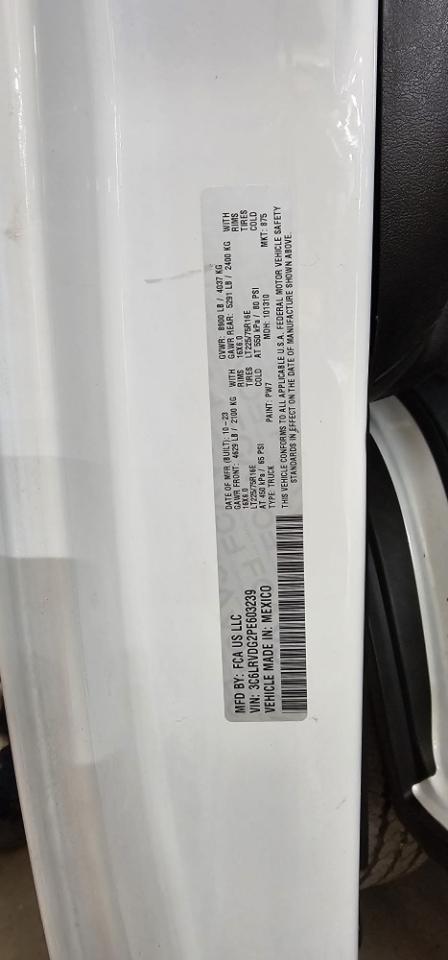 RAM Promaster 2500 High Roof 159-in. WB 2023