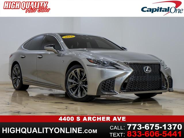 Silver 2018 Lexus LS Sedan All-Wheel Drive Automatic