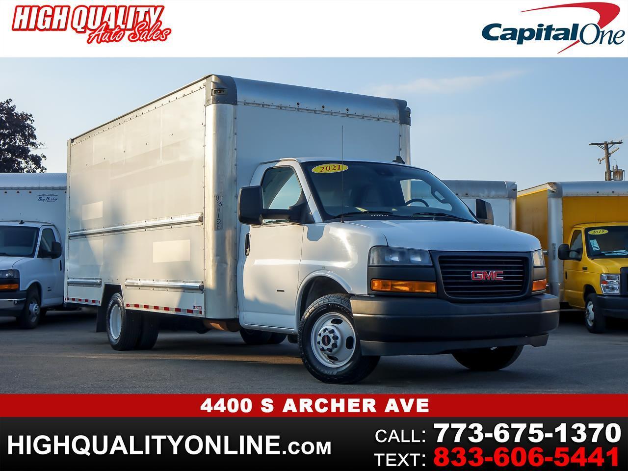 White 2021 GMC Savana Chassis Van Rear-Wheel Drive Automatic