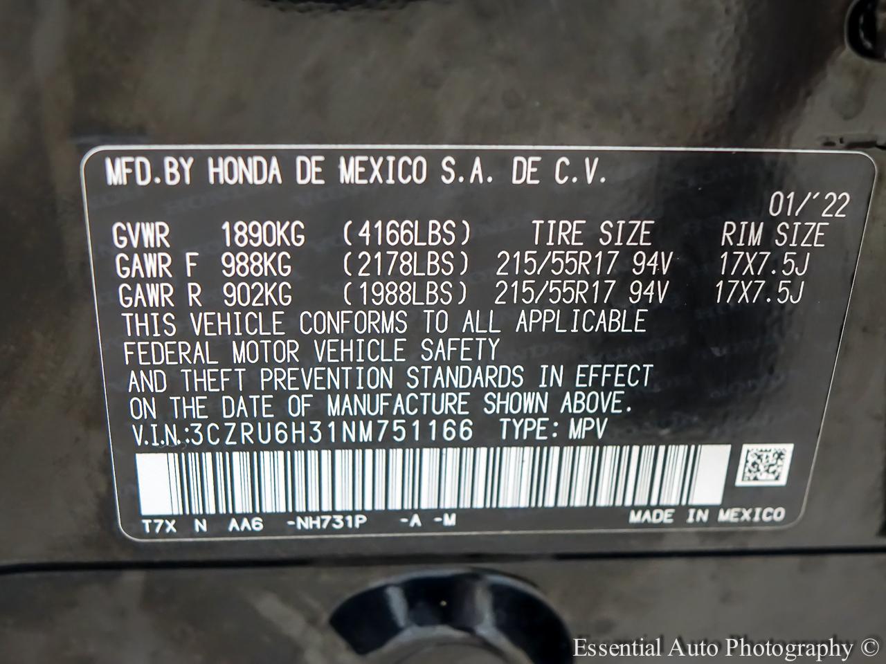 Honda HR-V LX AWD 2022