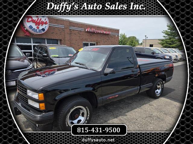 Black 1990 Chevrolet C/K 1500 Pickup Truck Rear-Wheel Drive Automatic