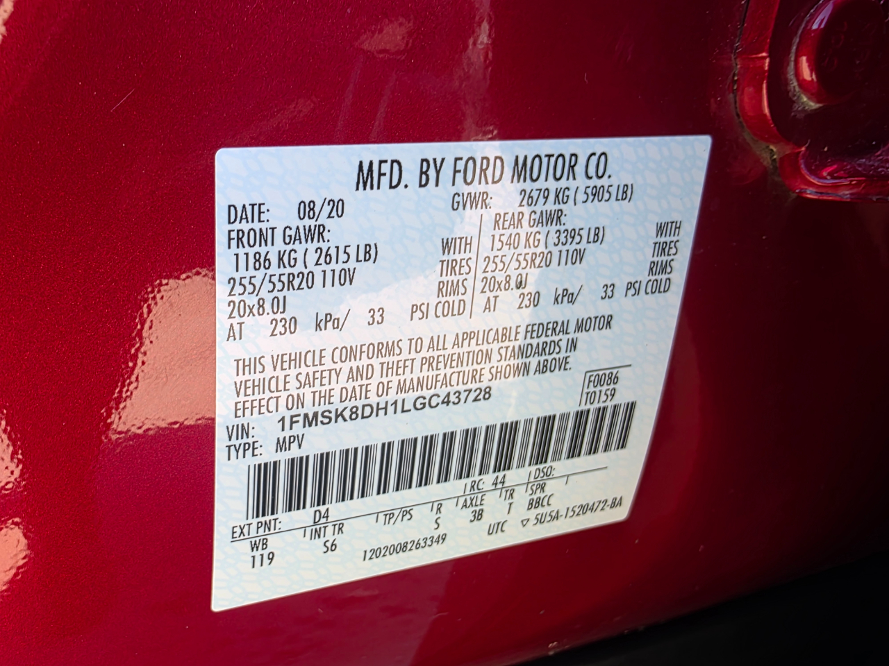 Ford Explorer XLT AWD 2020 Ford Explorer XLT AWD 2020