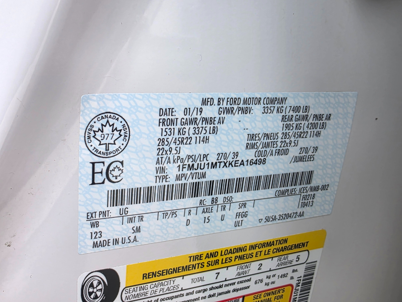 Ford Expedition Platinum 4WD 2019