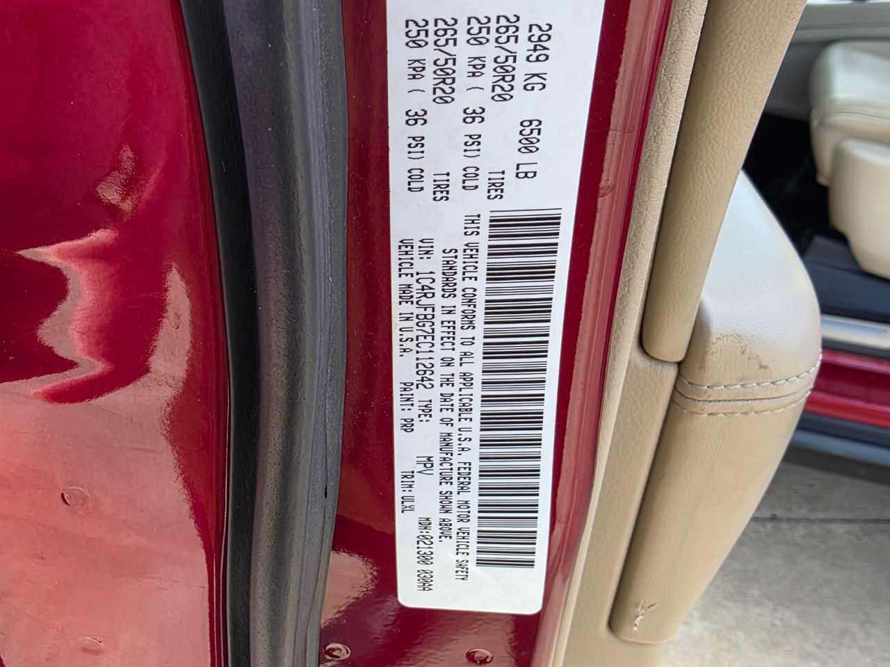 Jeep Grand Cherokee Limited 4WD 2014