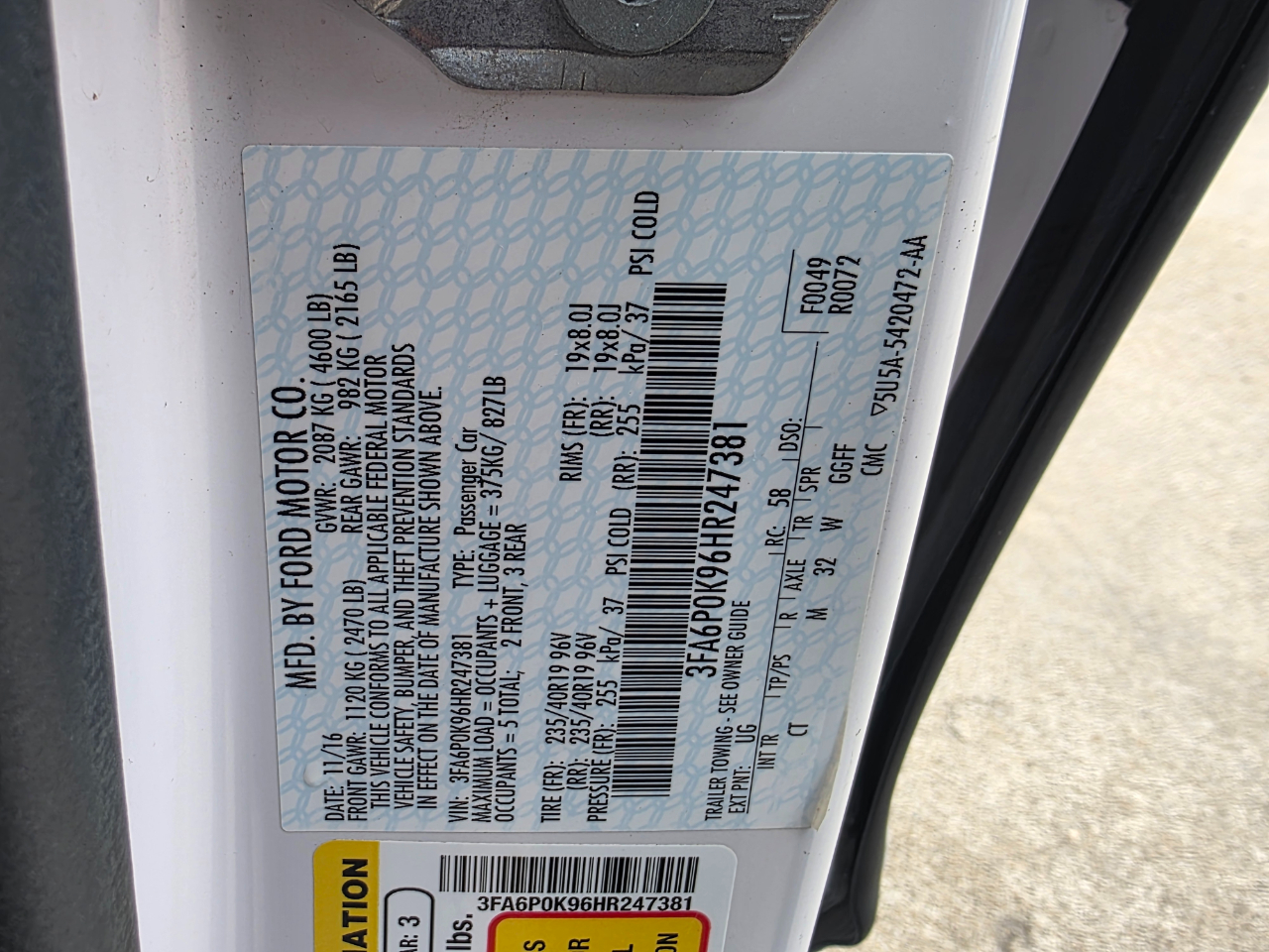 Ford Fusion Titanium 2017